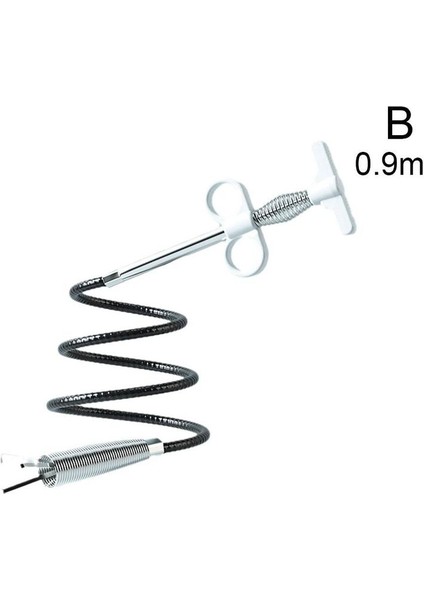 B Tarzı Kanalizasyon Boru Açıcı Mutfak Boru Tutucu Tıkanıklık Giderici Yaylı Boru Temizleme Aracı Banyo Kanalizasyon Temizleme Aracı Aksesuarları (Yurt Dışından)