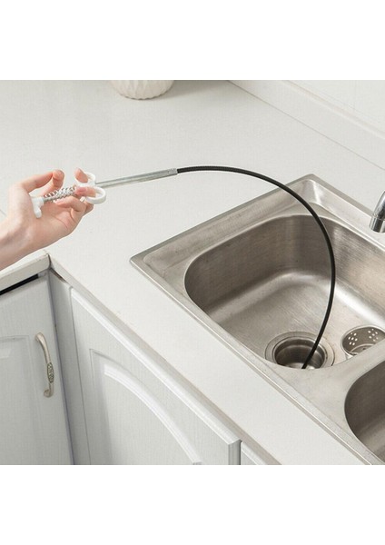 B Tarzı Kanalizasyon Boru Açıcı Mutfak Boru Tutucu Tıkanıklık Giderici Yaylı Boru Temizleme Aracı Banyo Kanalizasyon Temizleme Aracı Aksesuarları (Yurt Dışından) fiyatları