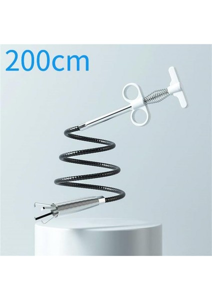 200 Cm'lik Bir Stil Kanalizasyon Boru Açıcı Yılan Yay Boru Temizleme Aracı Mutfak Banyo Kanalizasyon Temizleme Aracı Mutfak Aksesuarları (Yurt Dışından)