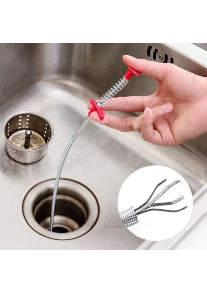 160CM Tarzı Pp Tel Fırça El Mutfak Lavabo Temizleme Kanca Kanal Tıkanıklık Cihazı Yay Boru Saç Tıkanıklık Aracı Metal Tel Fırça (Yurt Dışından) indirimleri