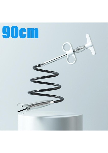 90 Cm'lik Bir Stil Kanalizasyon Boru Açıcı Yılan Yay Boru Temizleme Aracı Mutfak Banyo Kanalizasyon Temizleme Aracı Mutfak Aksesuarları (Yurt Dışından)