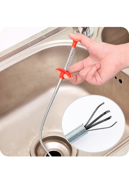 60CM Tarzı Bahar Boru Temizleme Aracı Esnek Tutucu Alıcı Yılan Kablo Yardımı Çöp Yakalama Tıkanıklık Açıcı Saç Tuvalet (Yurt Dışından) fiyatları