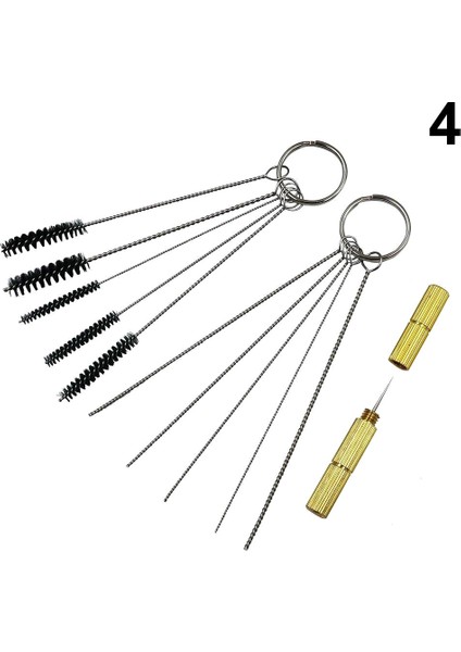 No.4 Tarzı 1 Takım Airbrush Püskürtme Nozulu Temizleme Onarım Aracı Iğne ve Fırça Seti Temizleyici MUMR999 (Yurt Dışından)