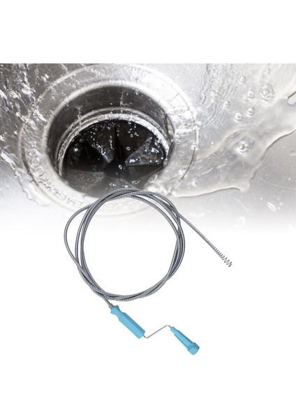 1.8m Tarzı Kanal Yılan Temizleyici Kanal Burgu Esnek Metal Yay Lavabo Tıkanıklık Temizleyici Ultra Uzun Kanalizasyon Temizleyici (Yurt Dışından) fırsatları