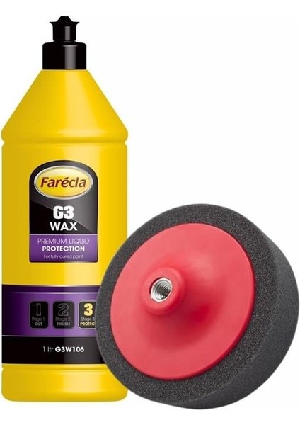 G3 Wax Premium Liquid Cila 1 Litre + Cila Süngeri