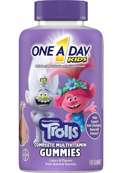 Kids Trolls Multivitamin Gummy Kids Vitamins 180 Tablet