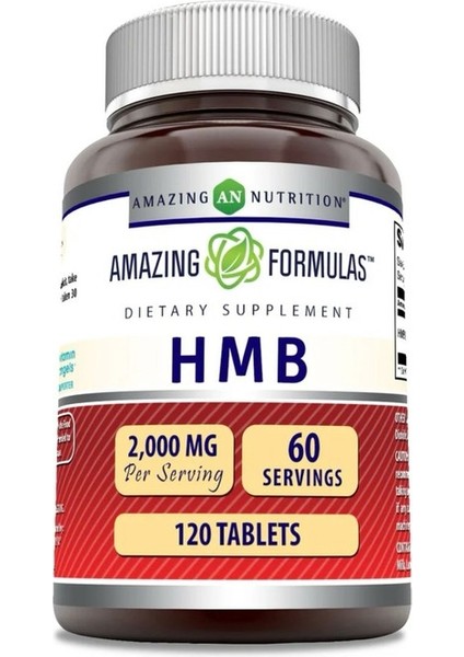 Hmb (Beta-Hydroxy Beta-Methylbutyrate) Supplement 2000 Mg Per Serving 120 Tablets