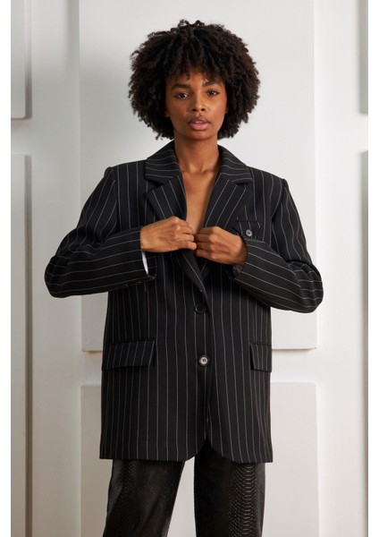 Çizgili Atlas Ceket modelleri