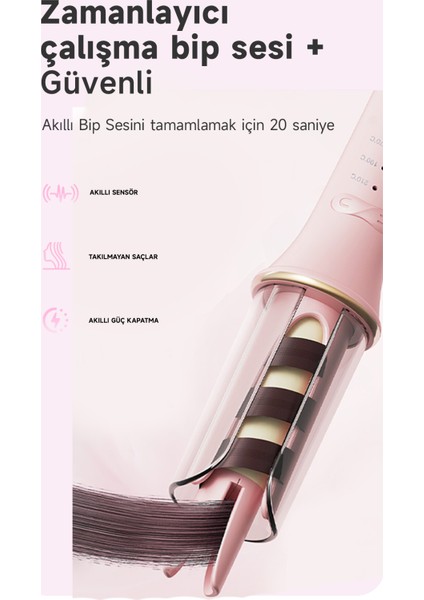 Otomatik Saç Maşası Kalın Su Dalgası 32MM Iyonlu