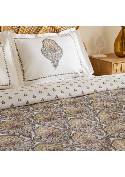 Cherly Pamuk Çift Kişilik Pike Takımı Hardal fiyatları