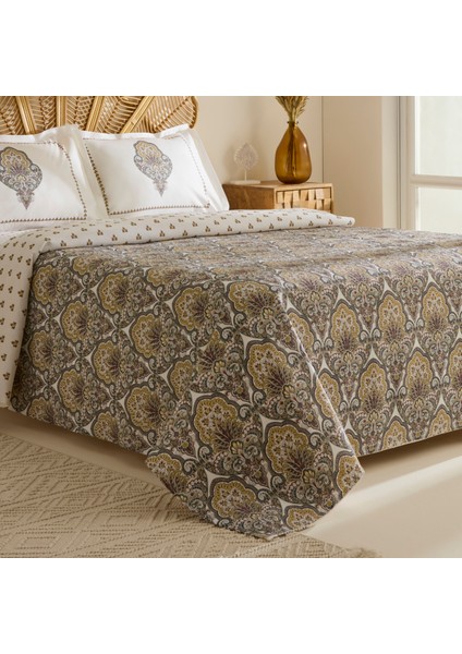 Cherly Pamuk Çift Kişilik Pike Takımı Hardal modelleri