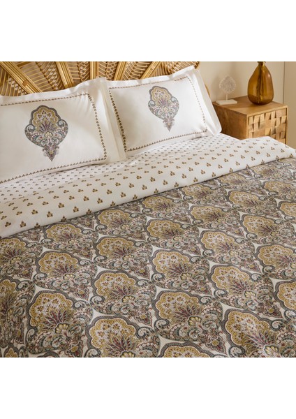 Cherly Pamuk Çift Kişilik Pike Takımı Hardal indirimleri