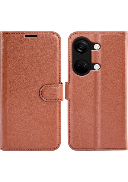 Oneplus Nord 3 5g Litchi Doku Cüzdan Pu Deri Telefon Kılıfı Stand Kapağı (Yurt Dışından)