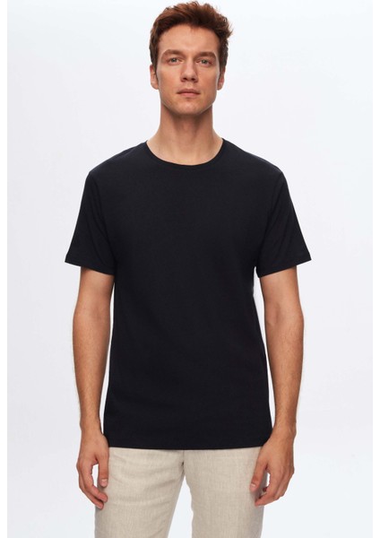 Ds Damat Slim Fit Siyah/beyaz/lacivert 3'lü T-Shirt fırsatları