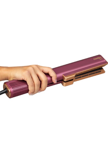 Jolie Hs1600 Hava Üflemeli Dijital Isı Göstergeli Iyon Etkili Saç Düzleştirici Mürdüm