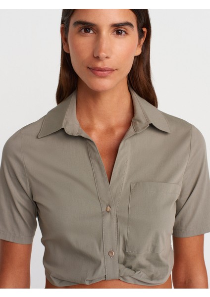 50503 Cep Detaylı Crop Gömlek-Çağla modelleri