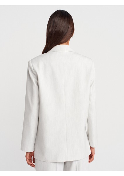 60768 Blazer Ceket-Açık Gri