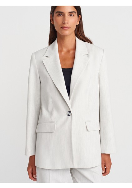 60768 Blazer Ceket-Açık Gri