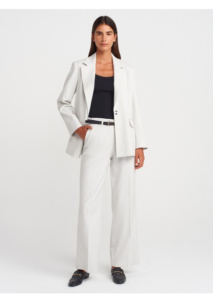 60768 Blazer Ceket-Açık Gri