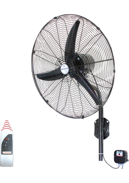 SV 75 (30") 75 cm Kumandalı Duvar Tipi Sanayi Vantilatörü 17400 m³/h Debi
