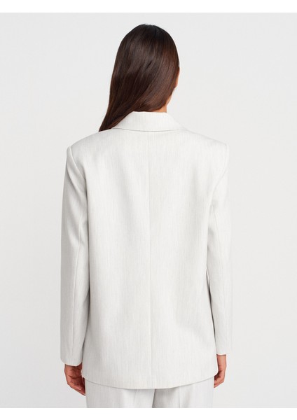 60767 Blazer Ceket-Açık Gri