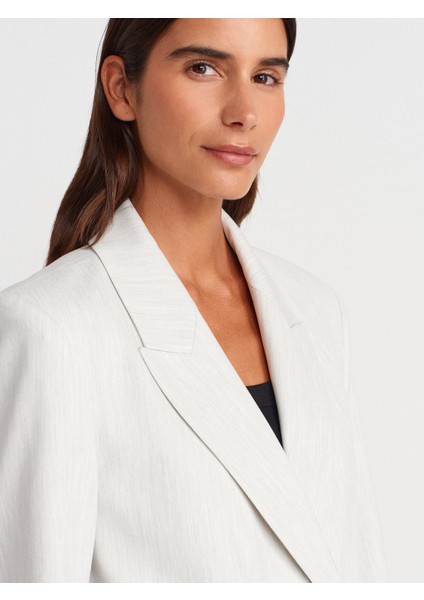 60767 Blazer Ceket-Açık Gri