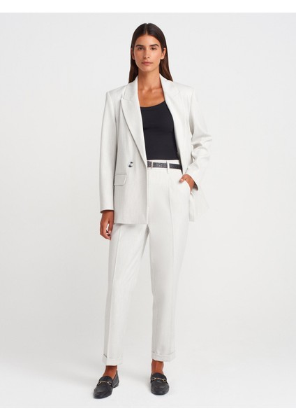 60767 Blazer Ceket-Açık Gri