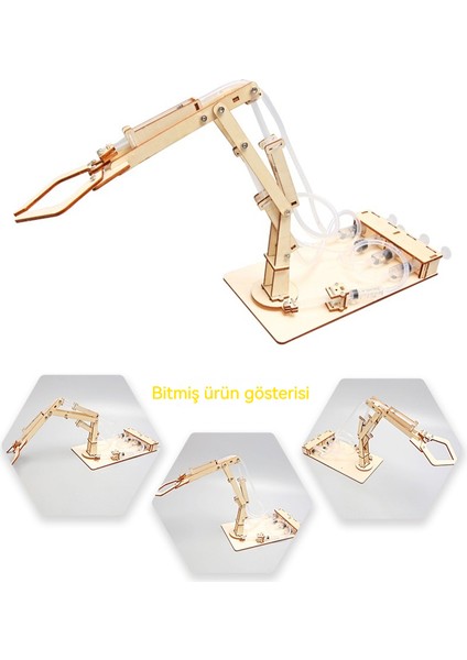 Teknoloji Küçük Yapım Hidrolik Mekanik Kol Diy Bilim Deney Oyuncak (Yurt Dışından) modelleri