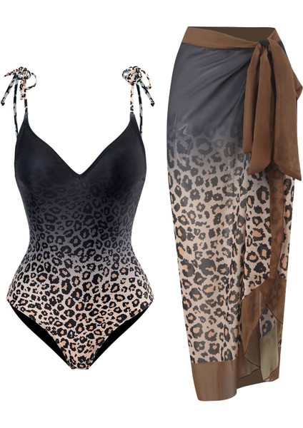LX087BLACK Tek Parça Plaj Mayo Bikini (Yurt Dışından)