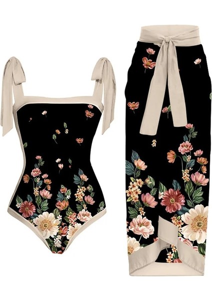 LX015BLACK Tek Parça Plaj Mayo Bikini (Yurt Dışından)