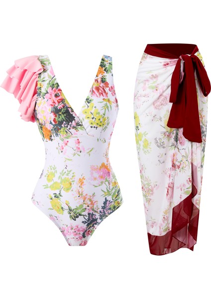 LX107RED Tek Parça Plaj Mayo Bikini (Yurt Dışından)