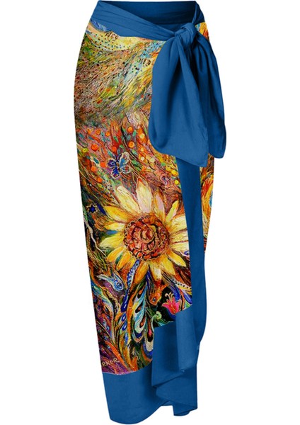 LX003BLUE Tek Parça Plaj Mayo Bikini (Yurt Dışından)