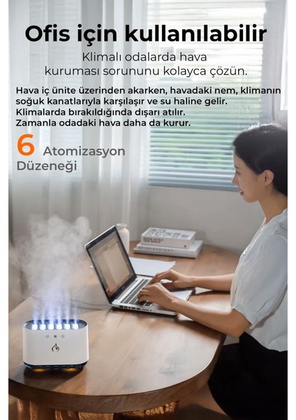 Müzikle Renk Değiştiren Rgb Buhar Makinesi 900ML modelleri