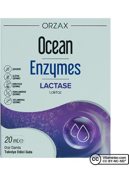 Ocean Enzymes Lactase Damla 20 ml