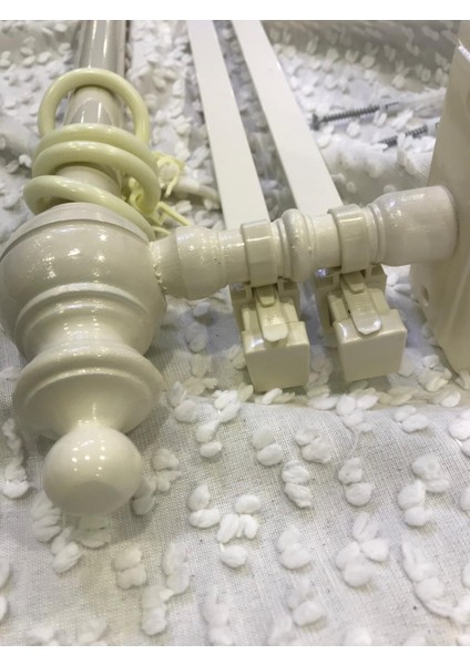 Çift Raylı Rustik Halkalı Perde Tutucu 3lü Perde Askısı Ahşap Başlık Metal Boru Ray modelleri