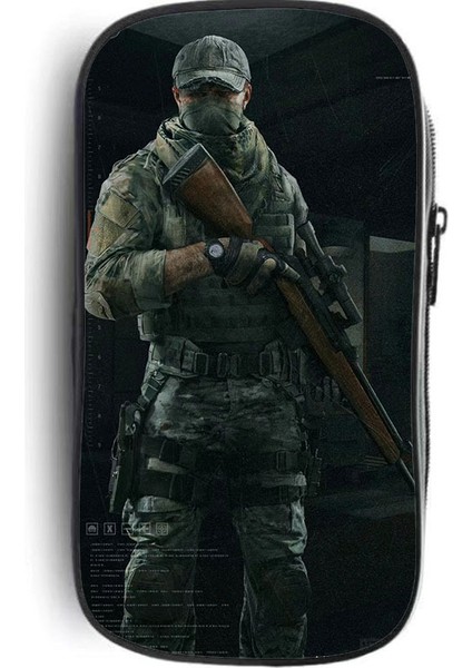 Dark Zone Breakout Kalem Kılıfı Büyük Kapasiteli Çok Fonksiyonlu Üç Katmanlı Kalem Kılıfı Saklama Çantası Düşmeye Dalı (Yurt Dışından)