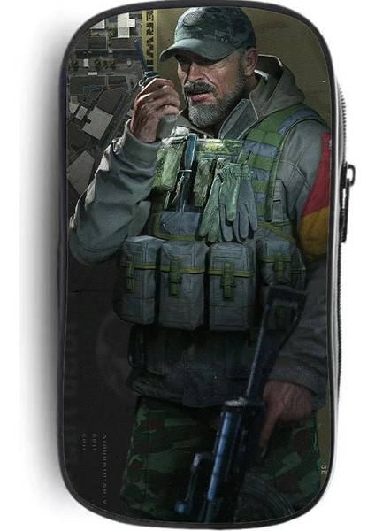 Dark Zone Breakout Kalem Kılıfı Büyük Kapasiteli Çok Fonksiyonlu Üç Katmanlı Kalem Kılıfı Saklama Çantası Düşmeye Dalı (Yurt Dışından)