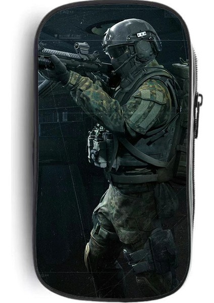 Dark Zone Breakout Kalem Kılıfı Büyük Kapasiteli Çok Fonksiyonlu Üç Katmanlı Kalem Kılıfı Saklama Çantası Düşmeye Dalı (Yurt Dışından)
