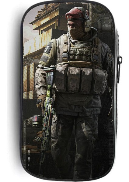 Dark Zone Breakout Kalem Kılıfı Büyük Kapasiteli Çok Fonksiyonlu Üç Katmanlı Kalem Kılıfı Saklama Çantası Düşmeye Dalı (Yurt Dışından)