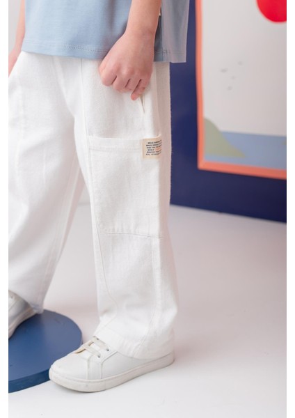 Erkek Çoçuk Çep Detaylı Lastikli Pantolon - Siyah fiyatları