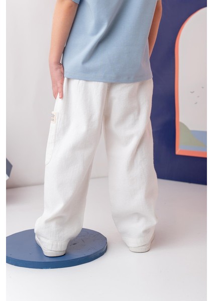 Erkek Çoçuk Çep Detaylı Lastikli Pantolon - Siyah modelleri