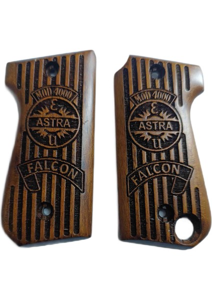Astra 7.65 Mm 400 Falcon Ahşap Lazer Işlemeli Kabze
