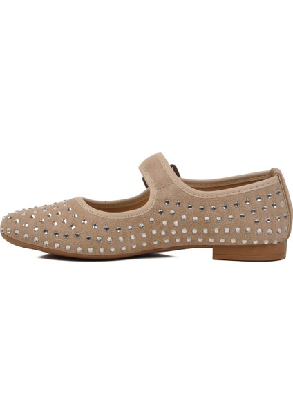 Bej Taş İşlemeli Kadın Babet 354159 Z fiyatları