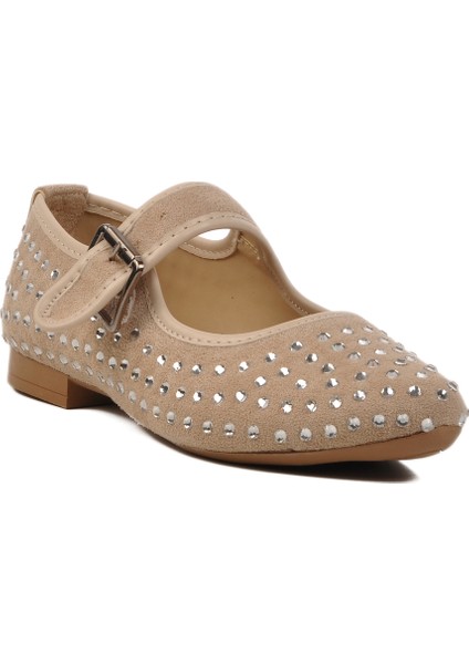 Bej Taş İşlemeli Kadın Babet 354159 Z modelleri