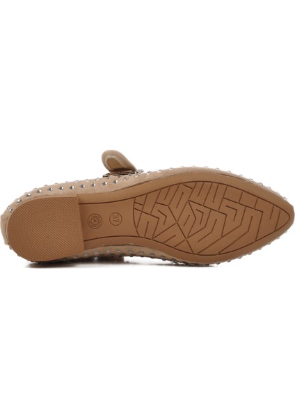 Bej Taş İşlemeli Kadın Babet 354159 Z indirimleri