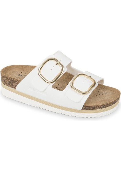 Kadın Terlik VG4801T Valleverde Nabuk Slipper Bianco