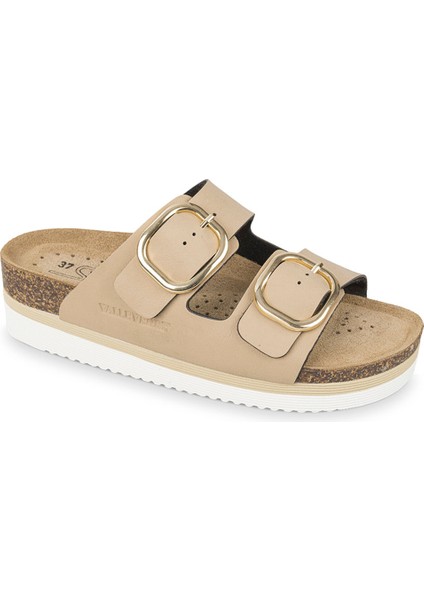 Kadın Terlik VG4801T Valleverde Nabuk Slipper Sabbia