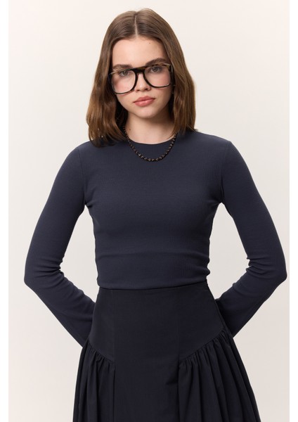 Evaze Kollu Body Lacivert modelleri