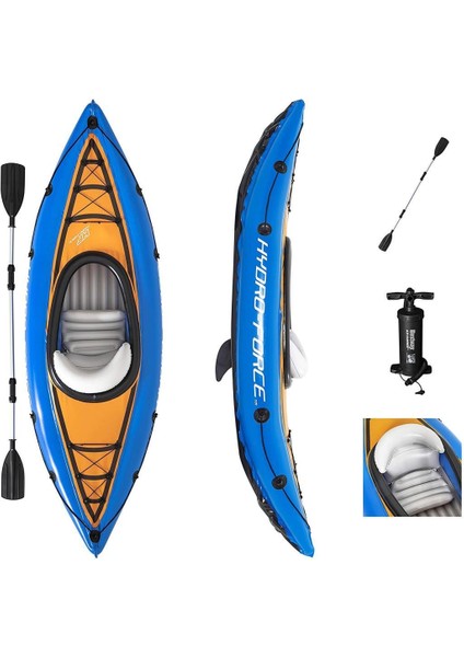 Nessiworld Bestway Hydro-Force 1 Kişilik Kano 65115