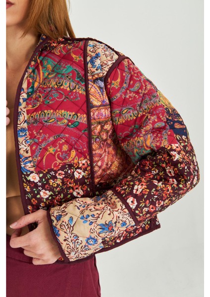 Çift Taraflı Desenli Kapitone Ceket fiyatları